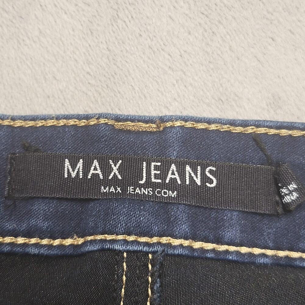 Max Jeans Jeans Womens 2 Blue Bootcut Dark Wash Modern Boot Stretch 5-Pocket - Picture 5 of 12